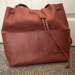 Parker Clay Emma Bucket Bag in clay red. New in bag.
